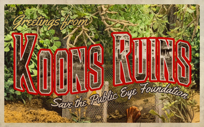 Koons Ruins souvenir postcard image