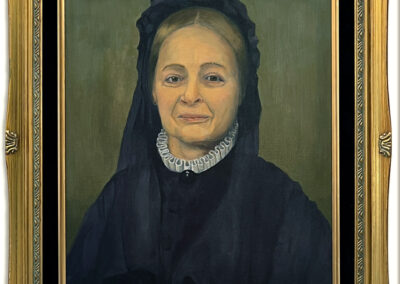 Dorothea James' Ancestral Portrait, oil on canvas, 24 x 18 in, by Kathy Aoki